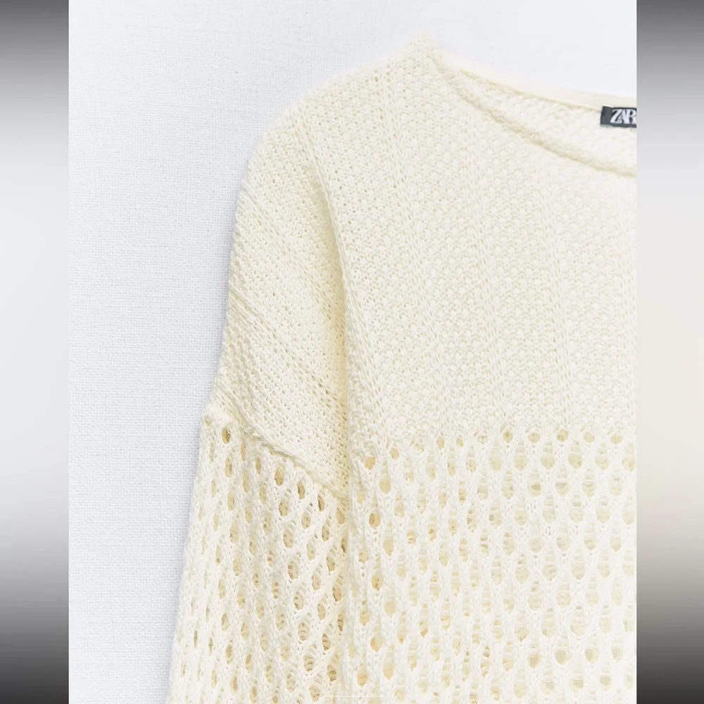 Crochet top sweater